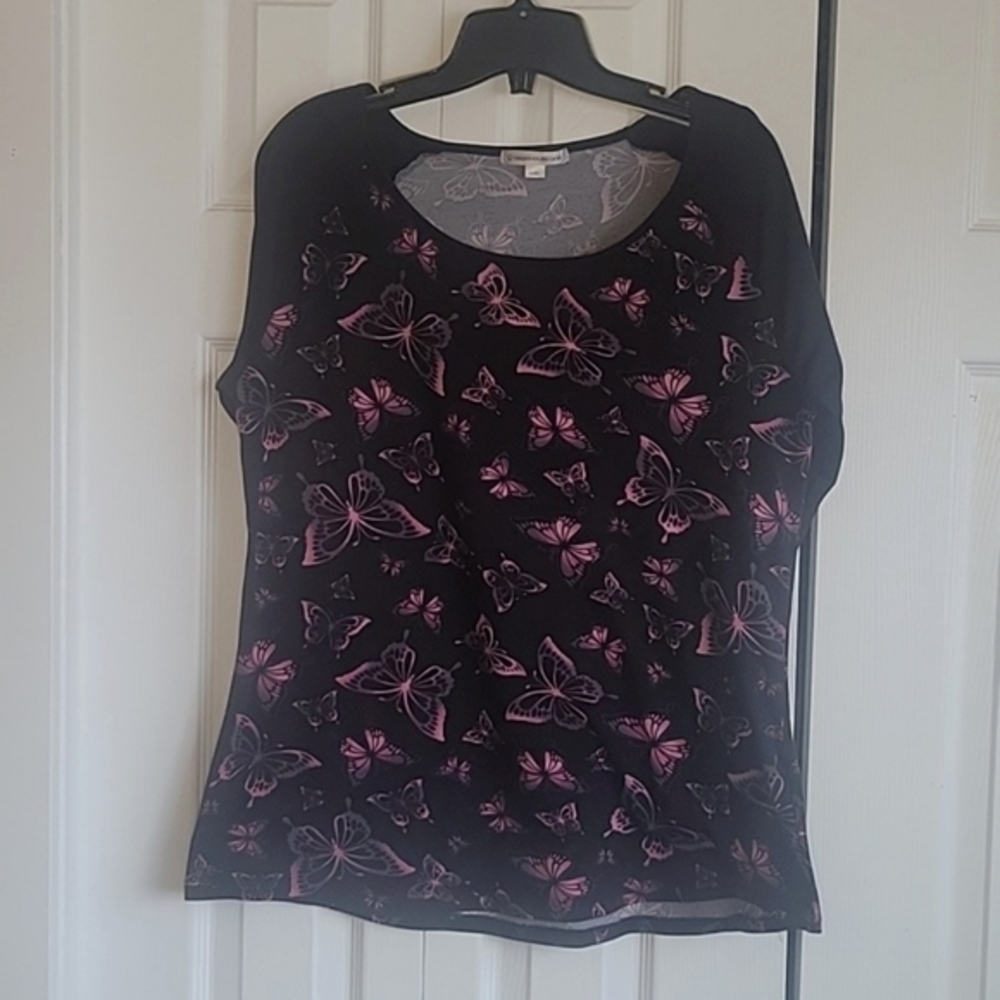 Warehouse one 3/4 sleeve butterfly baseball shirt